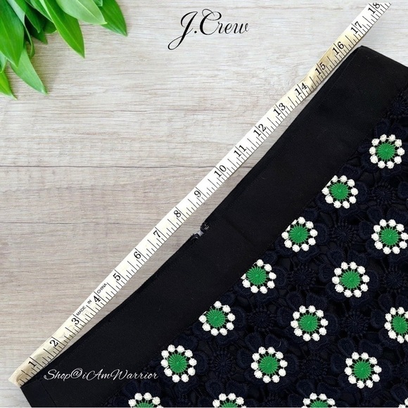 J.Crew NWT 2PC navy floral eyelet top & pencil skirt set *shop@iamwarrior - Picture 11 of 15